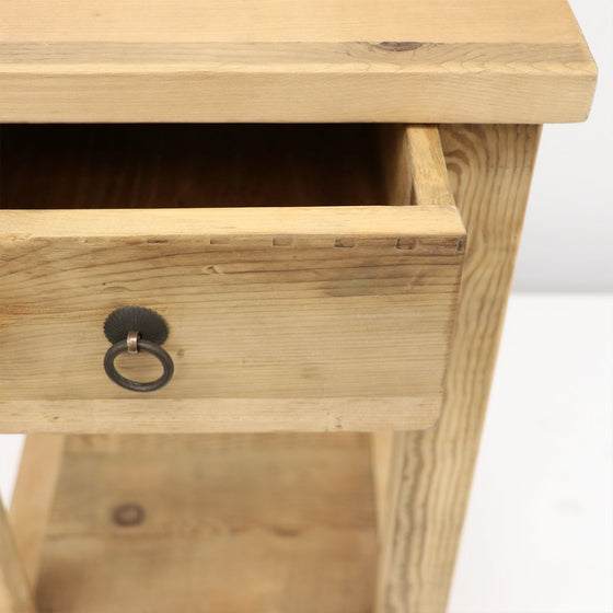 Parq Bedside Table 1 Drawer - Natural - SOUK COLLECTIVE
