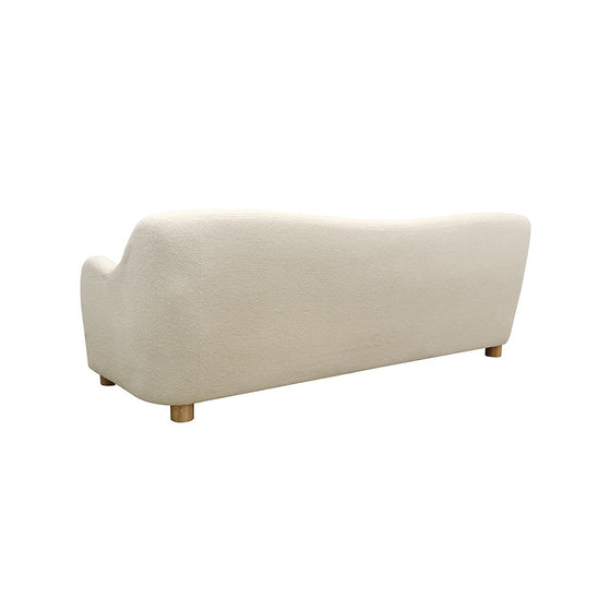 Teddy 3 Seat Sofa - Cream Shearling - SOUK COLLECTIVE
