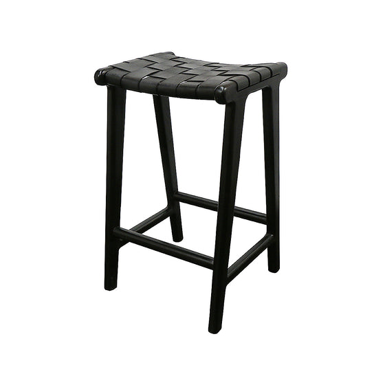 SOUK COLLECTIVE | Woven Leather Strap Stool