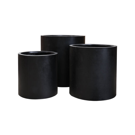 Large Concrete Mikonui Cylinder Planter - 3 Colours - SOUK COLLECTIVE