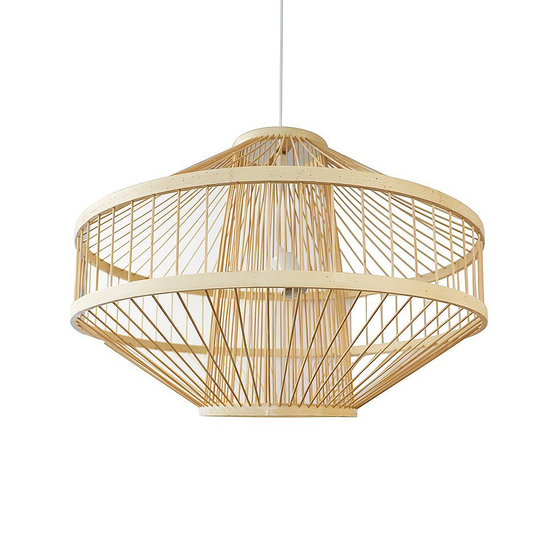Cage Pendant Bamboo Natural - SOUK COLLECTIVE