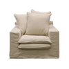 SOUK COLLECTIVE | Keely Slipcover Armchair White
