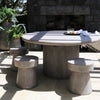 Mushroom Concrete Stool / Side Table - SOUK COLLECTIVE