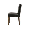 Sasa Leather Dining Chair - Black