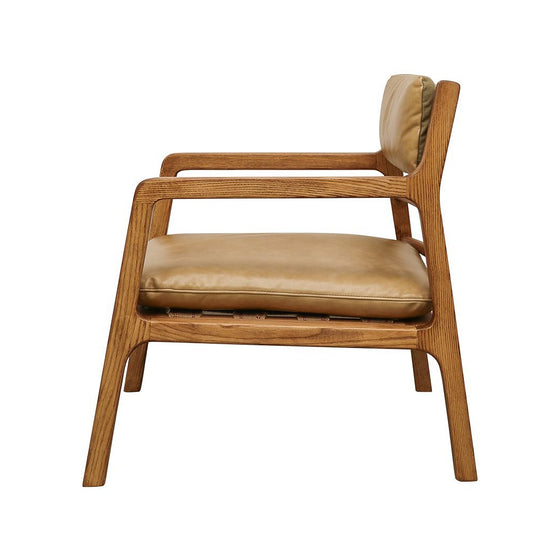 Bowie Leather Lounge Chair - SOUK COLLECTIVE