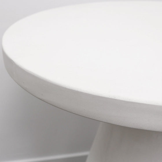 Corfu Concrete Pedestal Dining Table - SOUK COLLECTIVE