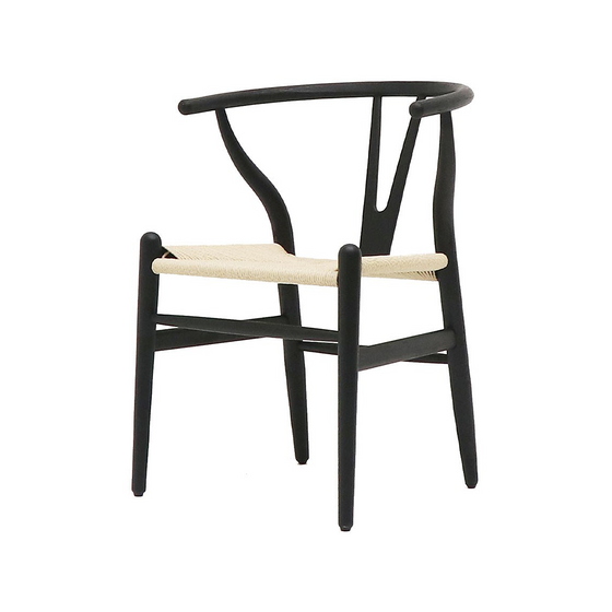 SOUK COLLECTIVE | Wishbone Dining Chair Natural/Black