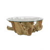 SOUK COLLECTIVE | Crusoe Round Teak Root Coffee Table