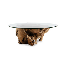  SOUK COLLECTIVE | Crusoe Round Teak Root Coffee Table