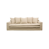 Keely Slipcover 3 Seat Linen Sofa