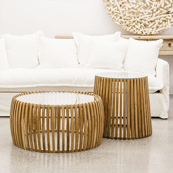 SOUK COLLECTIVE | Crusoe Slatted Side Table